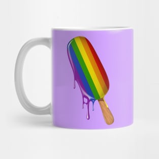 LGBT Shirt Support, Ice Cream Rainbow Flag Lesbian Gay Pride Mug